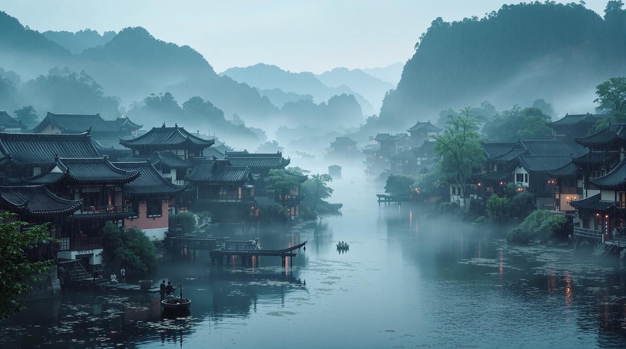 烟雨江南